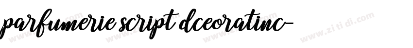 parfumerie script dceoratinc字体转换
